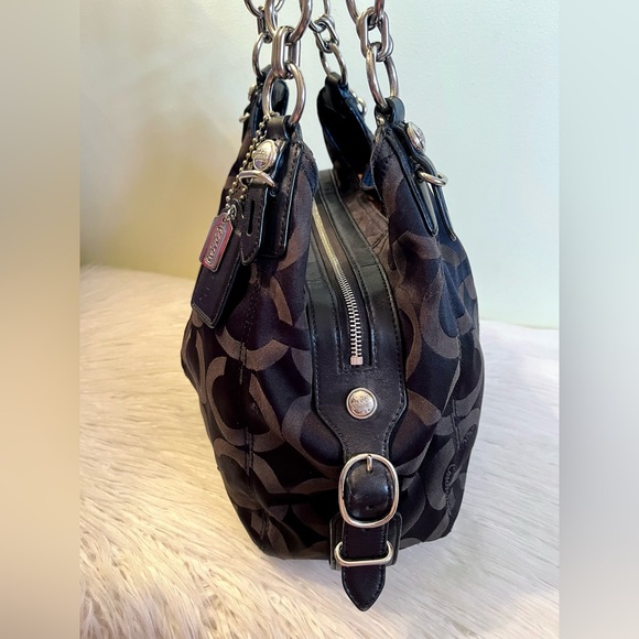 Coach 3 Compartment Op Art Maggie Madison Handbag - Picture 6 of 11